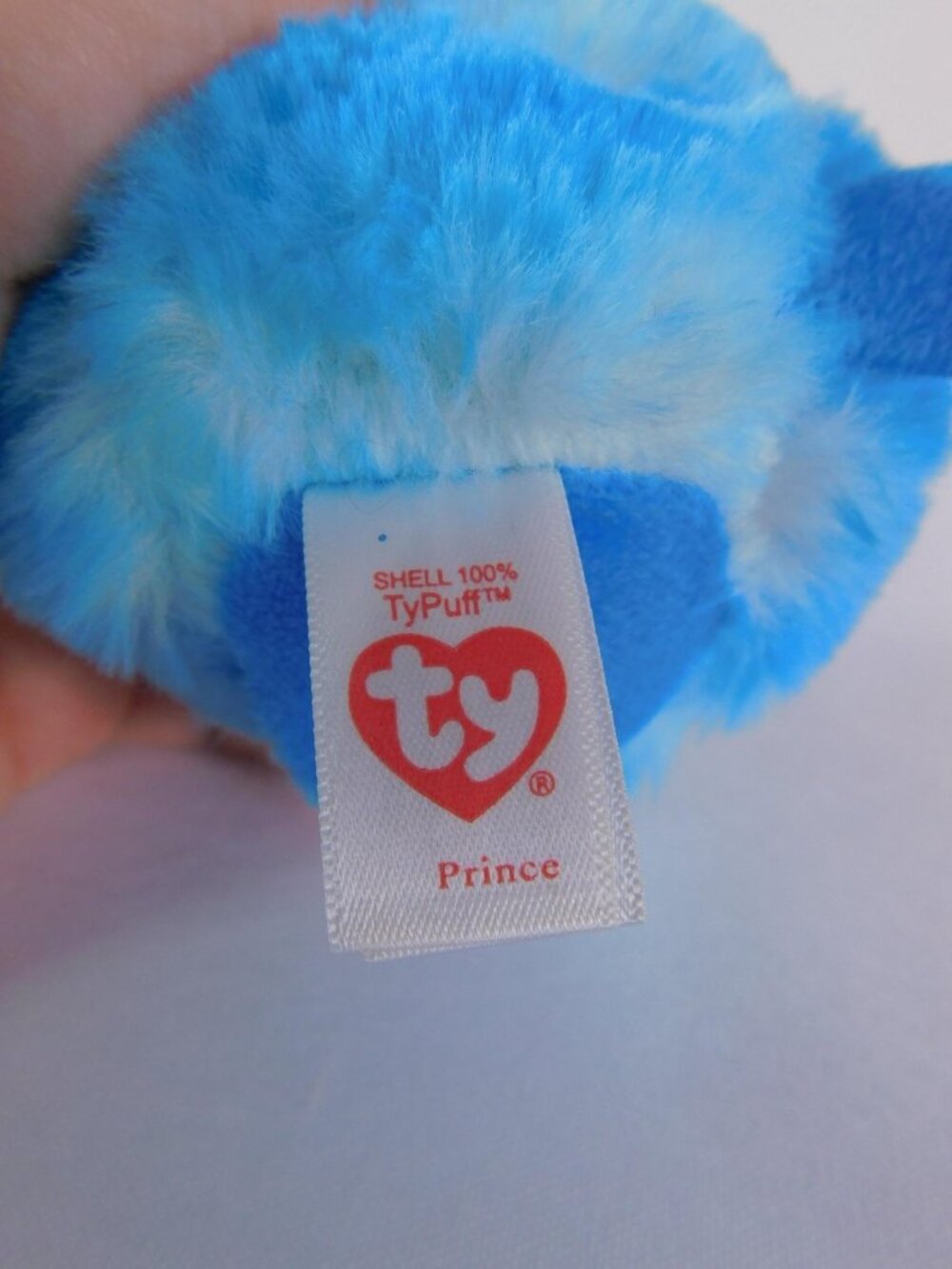 Ty Puffies Prince Blue Dog Plush Mini Stuffed Animal Toy Washable Glitter - Picture 8 of 10
